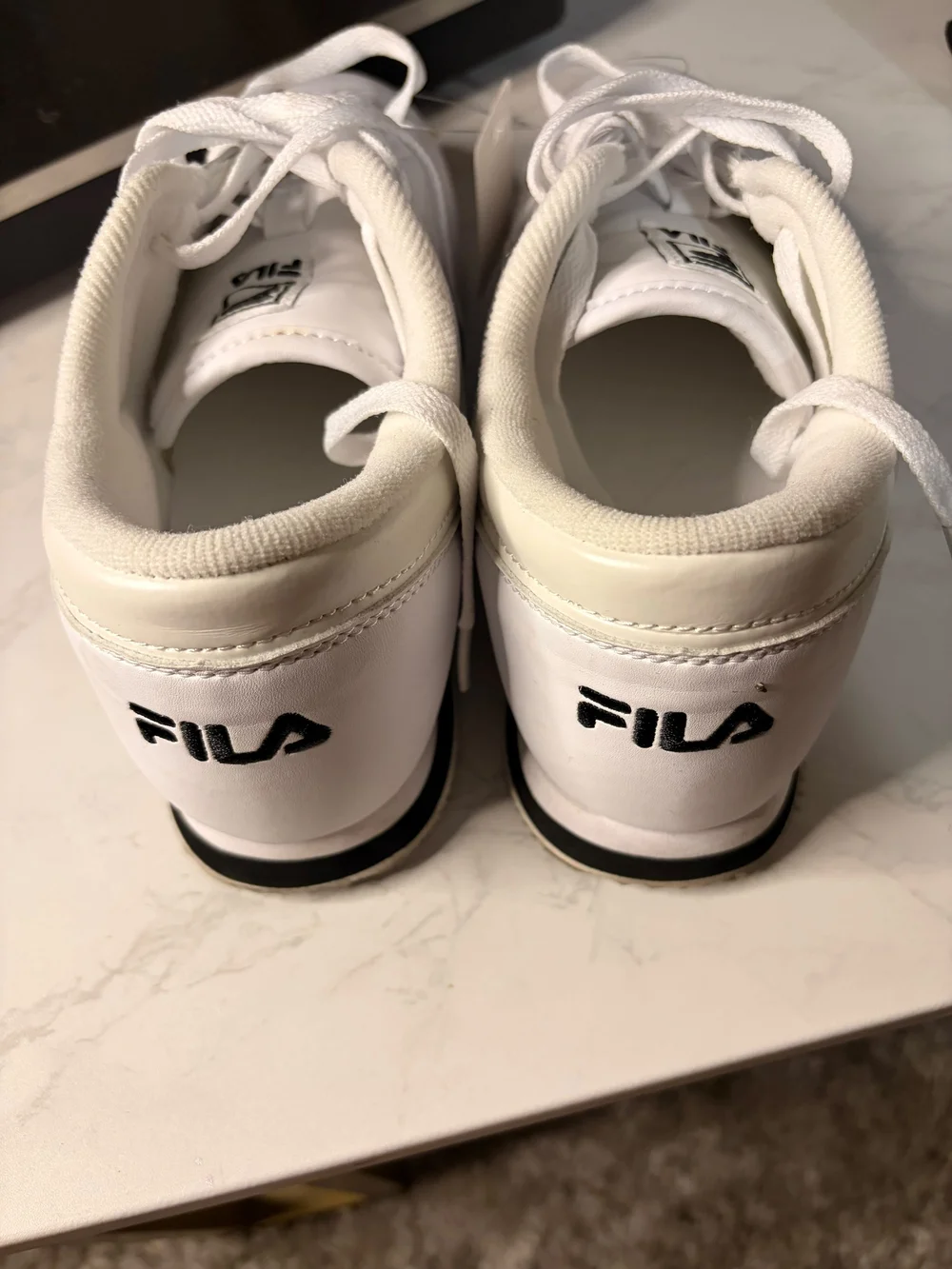 Fila Kids White Low-Top Sneakers